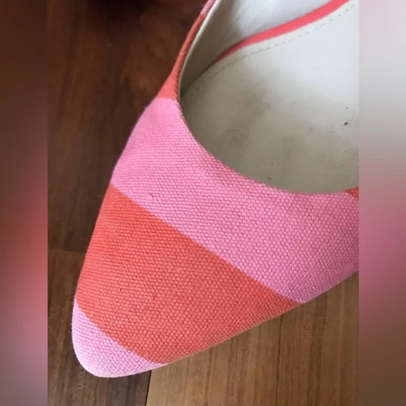 Boden Pink and Orange Flats - Picture 5 of 10